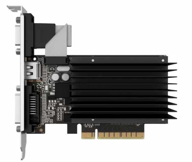 Видеокарта Palit PCI-E PA-GT710-2GD3H NVIDIA GeForce GT 710 2Gb 64bit DDR3 954/1600 DVIx1 HDMIx1 CRTx1 HDCP Ret