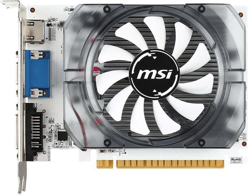 Видеокарта MSI PCI-E N730-2GD3V3 NVIDIA GeForce GT 730 2Gb 128bit GDDR3 902/1600 DVIx1 HDMIx1 CRTx1 HDCP Ret