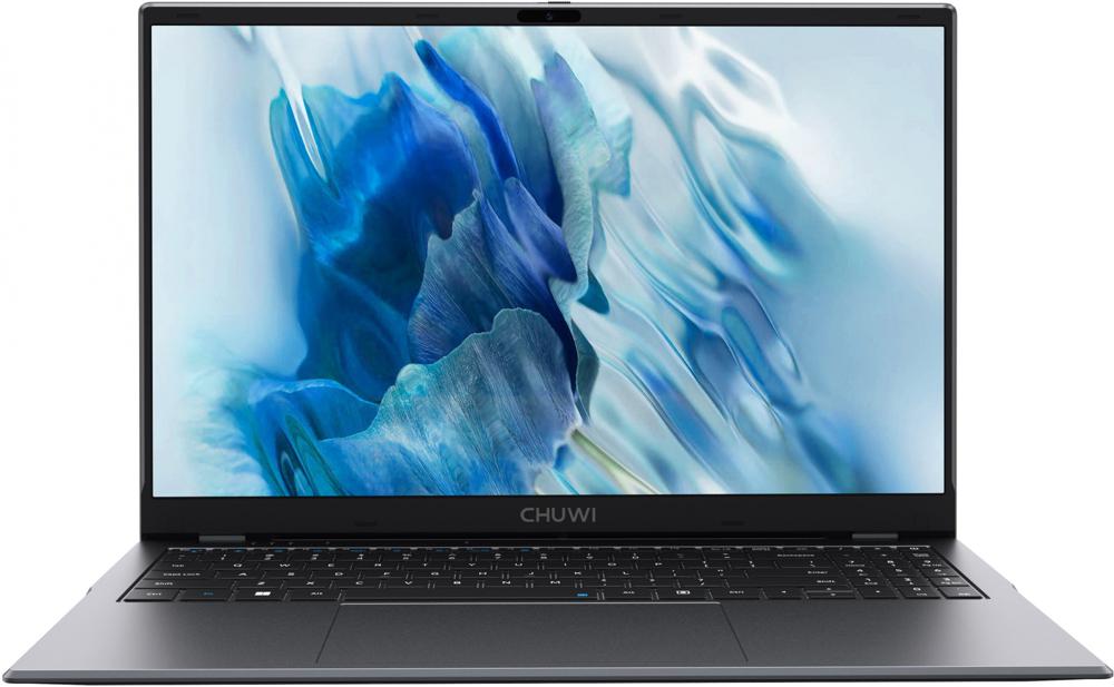 Ноутбук Chuwi GemiBook plus N-series N100 16Gb SSD512Gb Intel UHD Graphics 15.6" IPS FHD (1920x1080) Windows 11 Home grey WiFi BT Cam 5000mAh (1746365)
